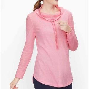 T by Talbot Funnel Neck Long Sleeve Short Sz M EUC